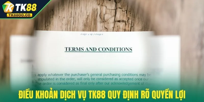 Điều khoản dịch vụ TK88 1 Điều khoản dịch vụ TK88 quy định rõ quyền lợi